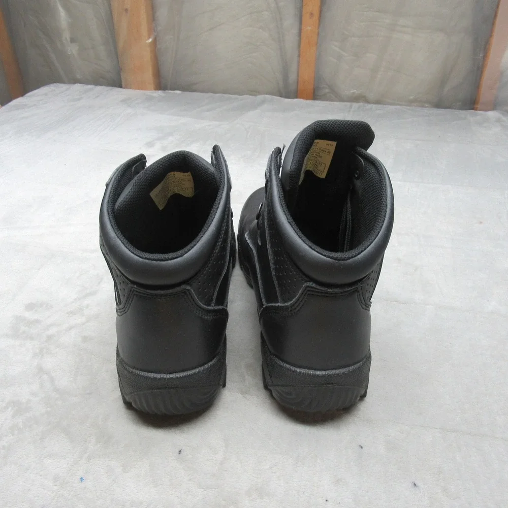 Condor Men 12 Work Boots Black Leather Steel Toe Lace Up Rain Slip Resistant NEW
